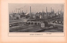 Julienhütte in Bobrek - Oberschlesische Hüttenwerke AG - 1923 ~16x25cm