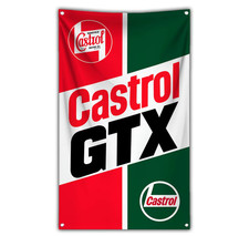 Castrol GTX Motor Oil USA Racing Banner Fahne Flagge 150 x 90 cm