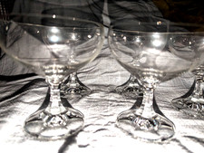 5x KRISTALLGLAS Cocktail- / Champagner- / Sekt-GLÄSER mit wunderschönem KLANG!