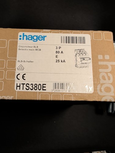 Hager hts380e sls - hts380e, 80a