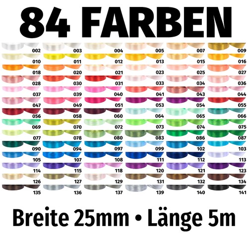 25mm breit satinband - 5m,