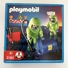 Playmobil 3180 Hazmat Giftmüll Biohazard Cleanup Crew 2003 Vintage
