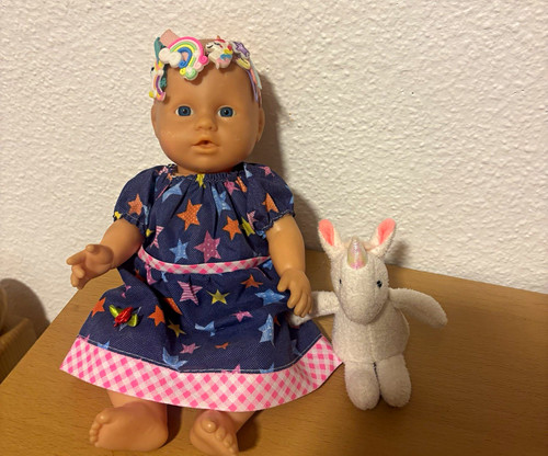 Babypuppe mit kopfschmuck - babypuppe,