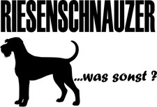 AUFKLEBER RIESENSCHNAUZER