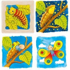 Schichtenpuzzle RAUPE