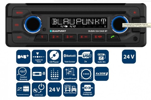 Blaupunkt 24v dubai 324dab - 24v,