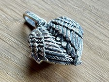 Engelsrufer Flügelherz-Medaillon, 925er Silber