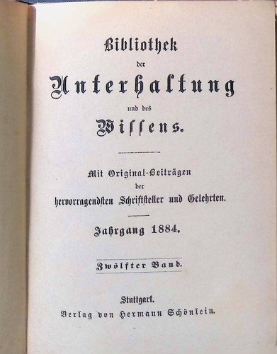 Bibliothek der unterhaltung - der,