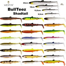 Westin BullTeez Shadtail 9,5cm 12,5cm 18cm Gummifisch Zander Hecht versch Farben