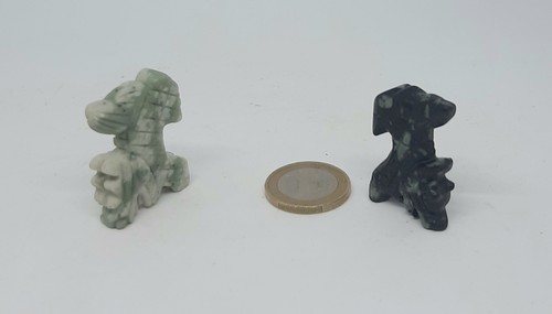 Zwei drachen edelsteinfiguren - drachen-,