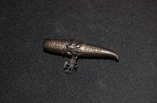 ✠ Patriotische Brosche als Patrone mit Eisernen Kreuz & Eichenlaub Welt Krieg ✠