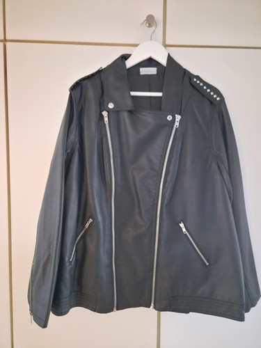 Damen biker kunstlederjacke - damen, biker-kunstlederjacke