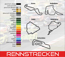 Rennstrecken Aufkleber Auto