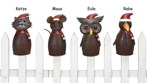 Zaunfigur wintertiere - zaunfigur,