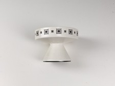 ENSA West Germany Blumensteckvase Kunststoff 60er Space Age schwarz-weiß