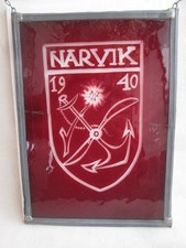 Glasbild mit Bleirahmen -