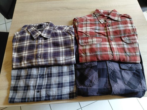 Herren flanellhemden konvolut - herren,