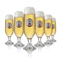 6x Flensburger Glas 0,25l Pils