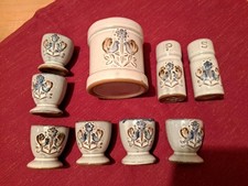 Frühstücksset 7 tlg. Neu Eierbecherset Landhausstil 