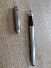 Pelikan Signum M Patronen Vintage Alt Silber Füllhalter Edelstahl