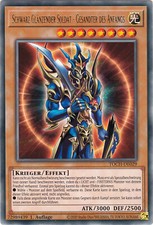 YU-GI-OH, SCHWARZ GLÄNZENDER SOLDAT - GESANDTER DES ANFANGS, R, TOCH-DE029, 1Auf