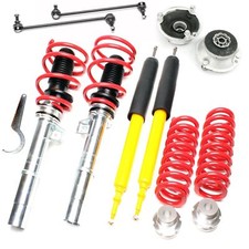 TA TECHNIX GEWINDEFAHRWERK + 2 DOMLAGER KOPPELSTANGEN FÜR BMW E90 SPORT-FAHRWERK