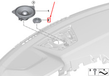 BMW 3 G20 Dashboard Top-Hifi Sound Lautsprecher 65139362561 NEU Original