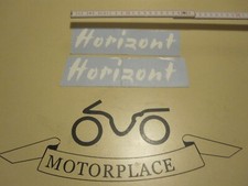 Aufkleber 2x Schriftzug