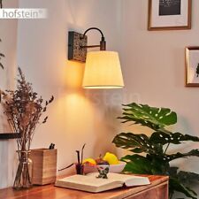 Wand Leuchte Stoff weiß/Grau