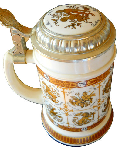 Bierkrug liter mit allen - liter,