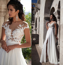 Boho-Brautkleid in A-Linie mit
