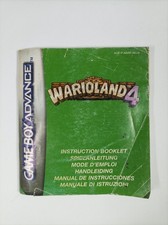 Wario Land 4 Nintendo Game Boy Advance nur Spielanleitung Booklet