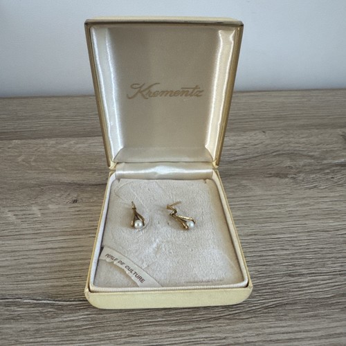 Vintage zuchtperle ohrring - ohrring,