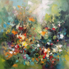 Botanisch Abstrakt Ölgemälde