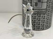  Swarovski Figur Katze 7,5 cm mit OVP + Zertifikat  Top Zustand  