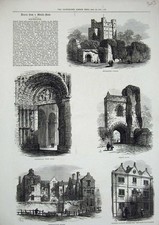 Alter antiker Druck 1876