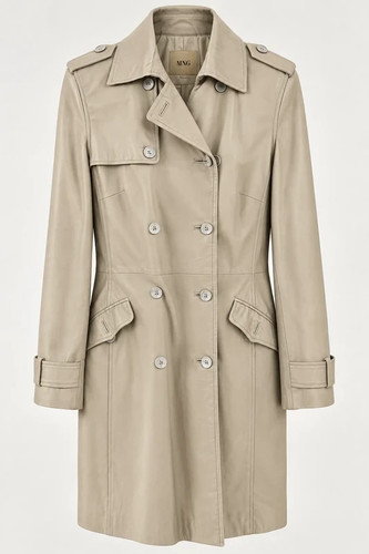 Mango damen ledermantel 100 - mango,