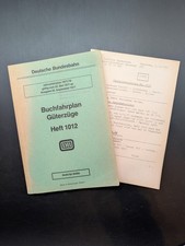 Buch Buchfahrplan Heft 1012
