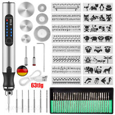 DIY 63 tlg Gravurstift Satz. Gravierstift Elektrische Graviergerät Gravier Set