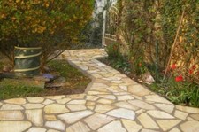 Polygonalplatten,Bruchplatten,Quarzit,Natursteinplatten,gelb 