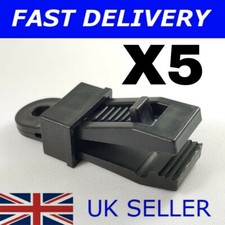 X5 SCHWARZ WIEDERVERWENDBARE KUNSTSTOFFPLANENCLIPS CLIP ÖSEN NICHT DURCHDRINGENDE ZELTABDECKUNG