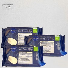 3x 25 Stück Nivea Creme Pflege Reinigungstücher 3in1 Make Up Entferner
