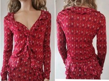 🆓US🛃 Christian Dior Bluse mit Blumenprint 38fr 42it