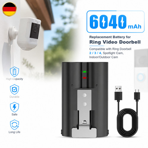 Ersatzakku für ring - ersatzakku,