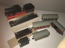 DDR VEB Blech Spielzeug Eisenbahn Personen Wagen Dampf Lock Spur S Stadtilm