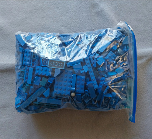 Lego konvolut 1kg blau - konvolut,,