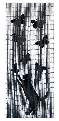 Bambusvorhang mit katzen und - bambusvorhang, katzen-