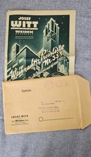 Werbepost von Josef Witt (Weiden) von 1952