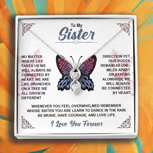 Schwester geschenk halskette - geschenk,
