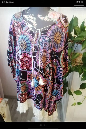 Strand tunika poncho - strand,
